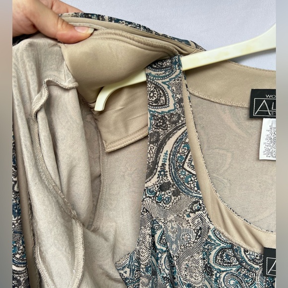 Women’s 2pc Elegant Blouse/Top by Alex Evenings • Plus Size - Picture 4 of 9